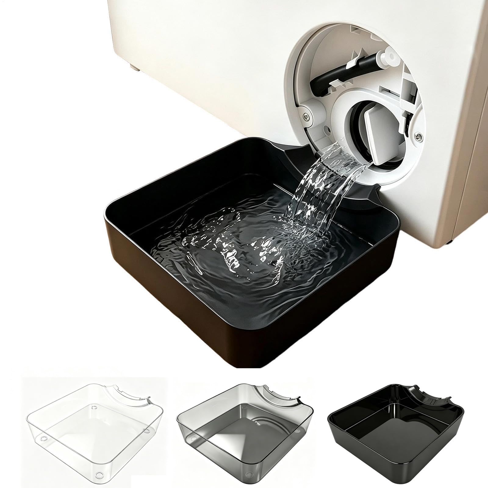 Plastic Drain Pan,Water Catch Tray for Washing Machine for Laundry Rooms