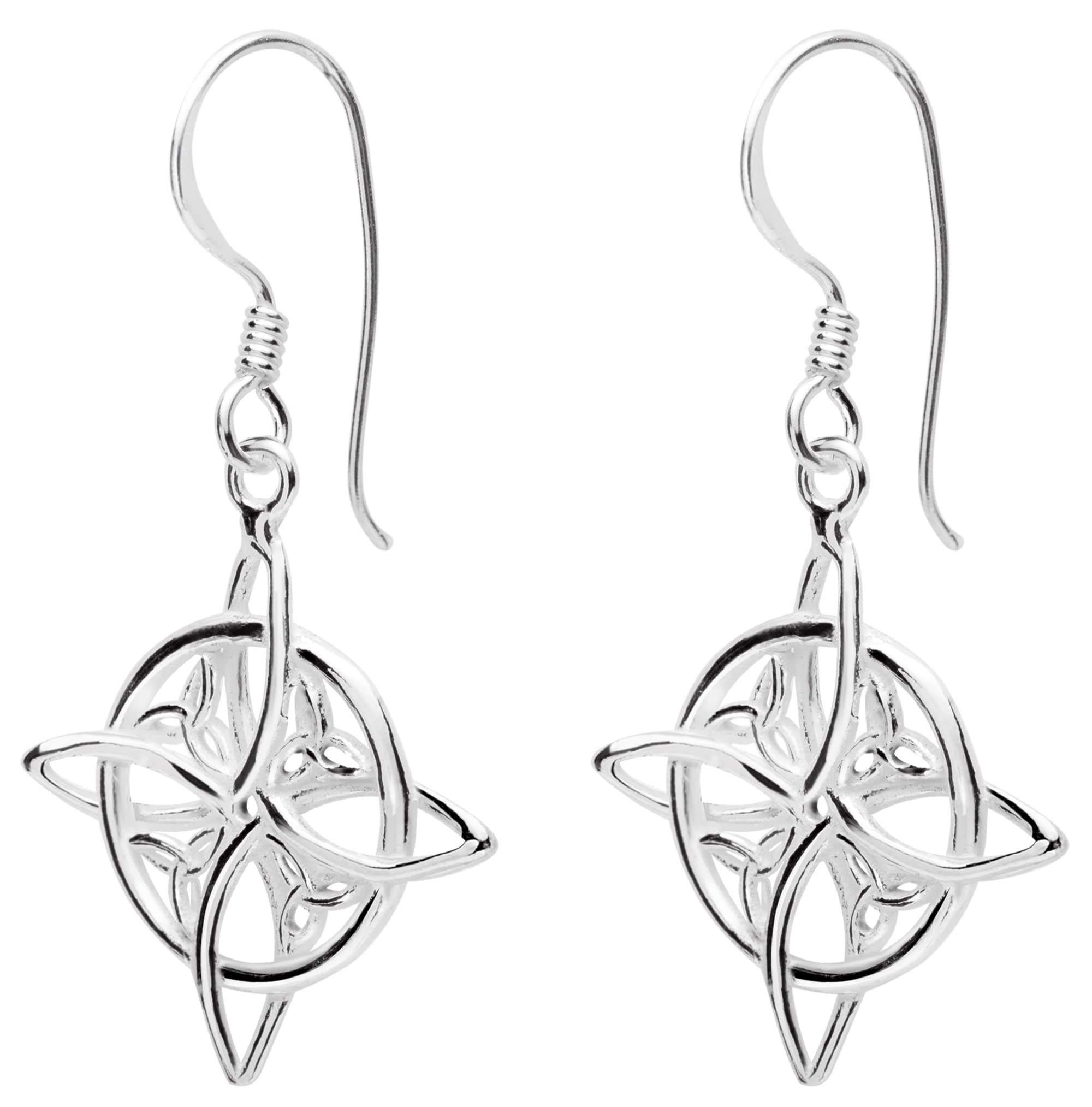 Orecchini In Argento 925 Con Nodo Di Strega – Amuleto Celtico Di Protezione, Magia Bianca, Wicca