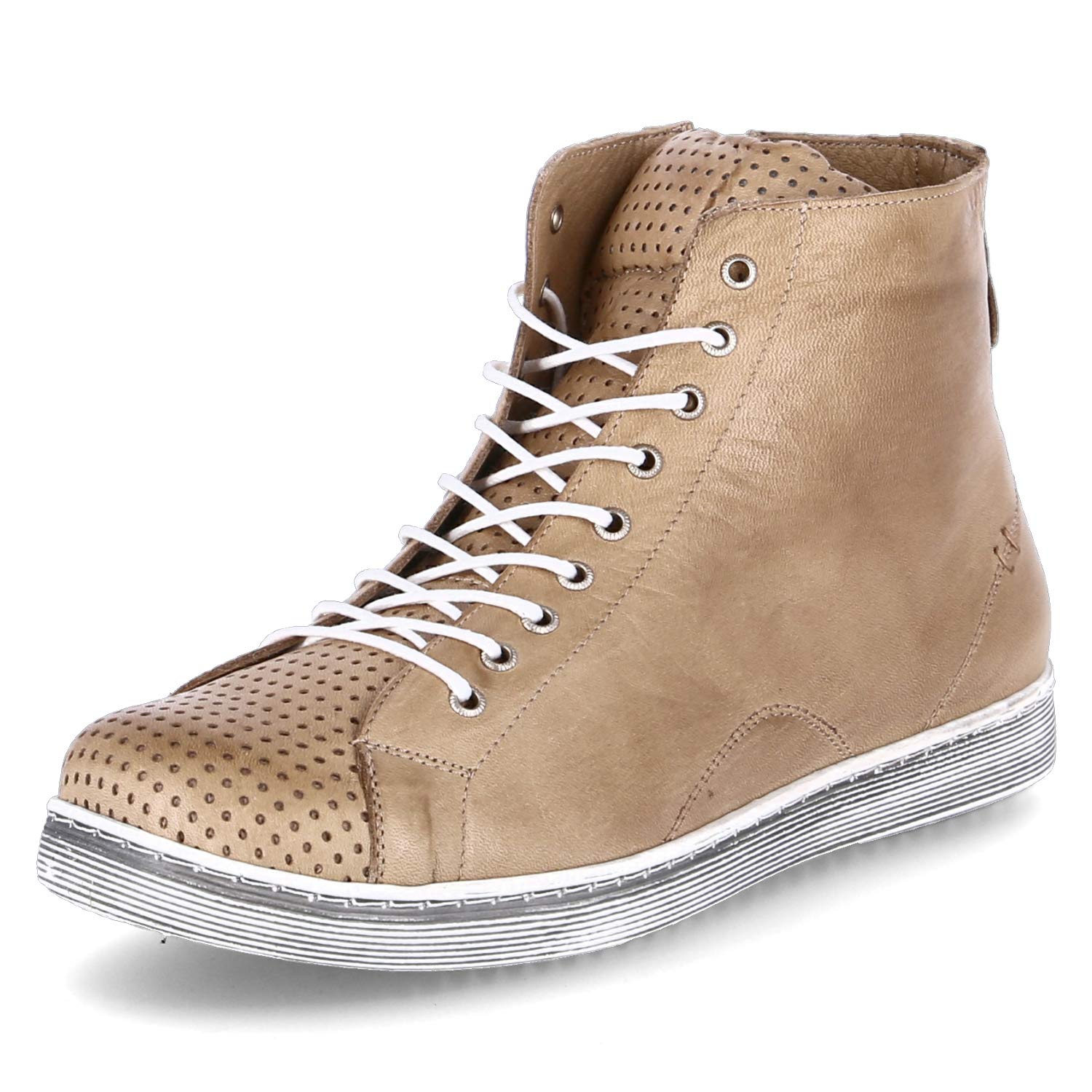 Andrea Conti Women's Trainers Sneaker, Taupe, 3.5 UK