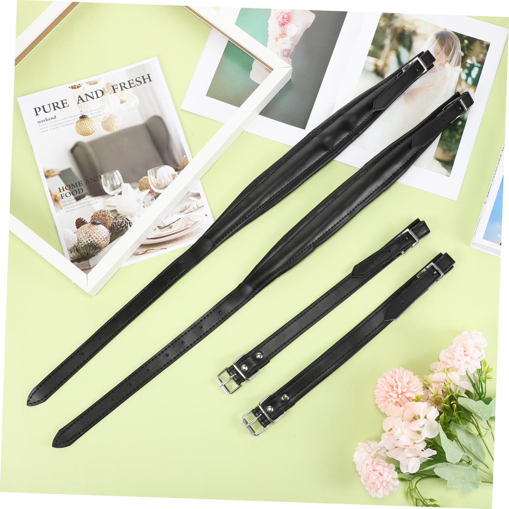 Sangle D’accordéon En Cuir Noir, Bandoulière Réglable Pour Accordéon, Ceinture D’épaule Confortable Et Solide, Accessoire Pratique Pour Musiciens Professionnels Et Débutants