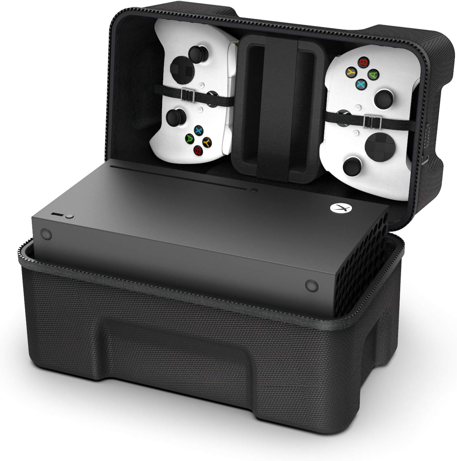 SHBC Hard Carrying Case Compatible with Xbox Series X Game Console Travel Storage Bag for Wireless Controllers and Accessories