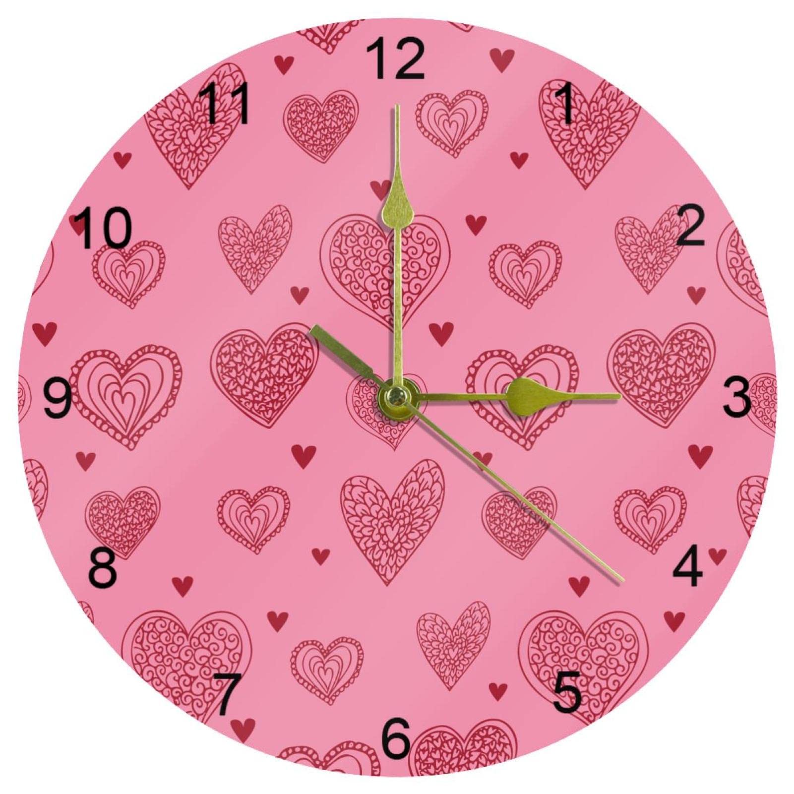 Horloge murale silencieuse à quartz 25,4 cm chiffres arabes à piles