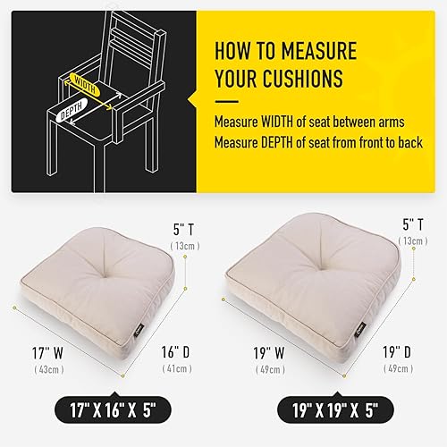 Miniatura 7 de SUNROX LokGrip - Cojines de espuma viscoelástica de gel antideslizante para sillas de comedor, alivio del dolor de coxis, resistentes a las manchas,