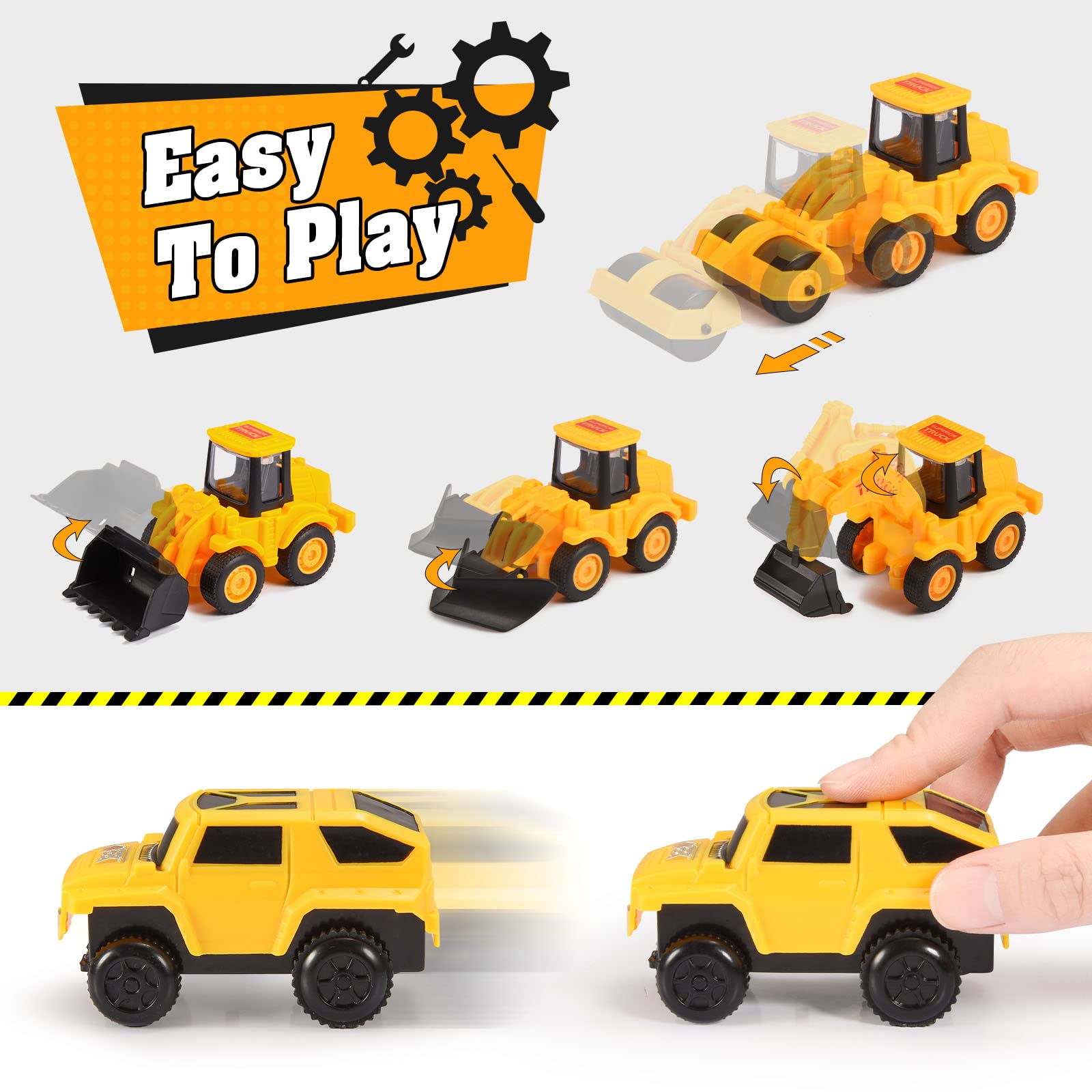 Giocattoli per bambini a partire da 2 3 4 5 6 anni, regalo per bambini da 2 a 6 anni, giocattolo per autocarro da 2 a 6 anni, regalo di compleanno per ragazzi 2 3 4 5 6 anni