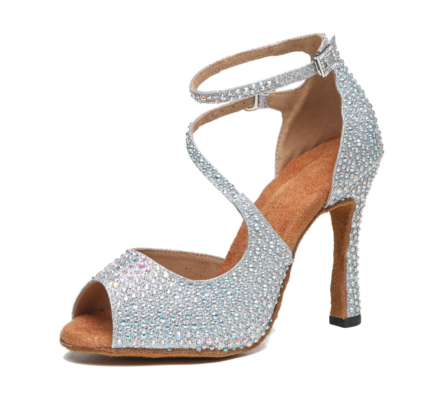 Sandali da Sposa da Donna con Glitter con Strass Latini