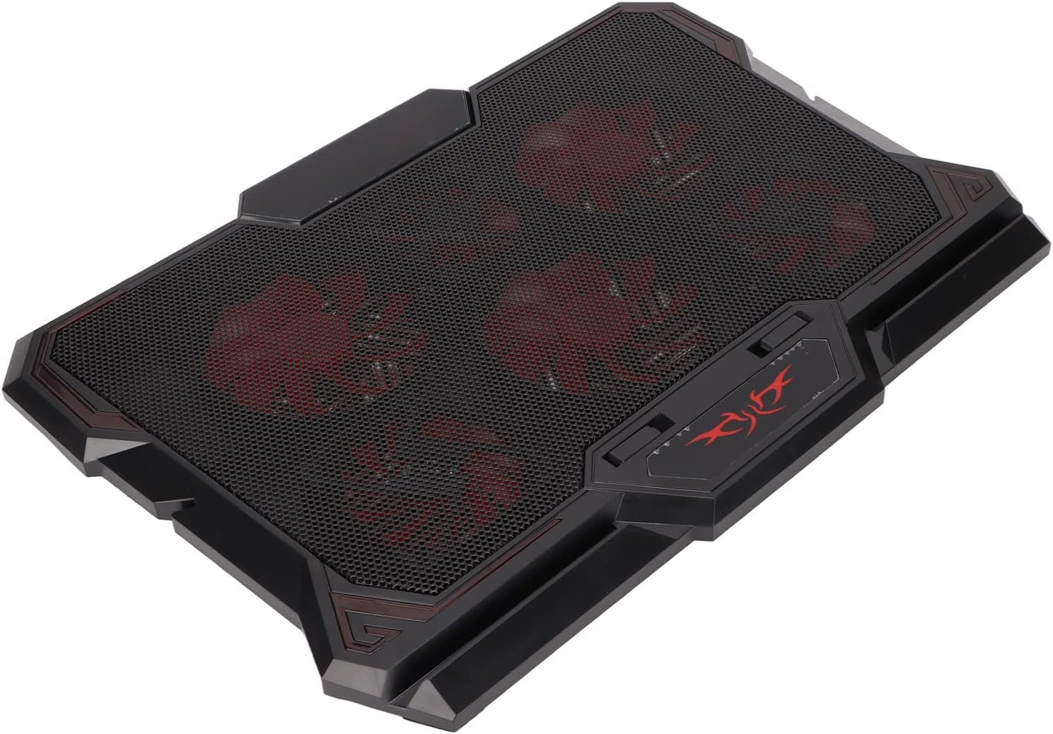 Laptop Cooler Ultra Thin USB Powered Laptop Cooling Pad Speed 6 Noiseless Fans with LED Screen for 12in to 17.3in Laptops