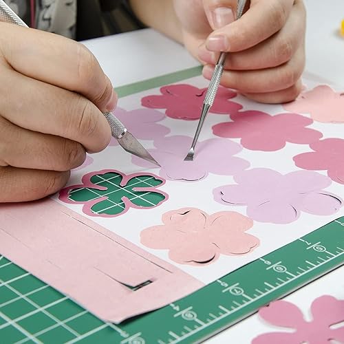 Miniatura 6 de Ecraft Alfombrilla de costura autorreparable, 9 x 12 pulgadas, doble cara de 5 capas para manualidades, costura, tela, acolchado, proyectos de