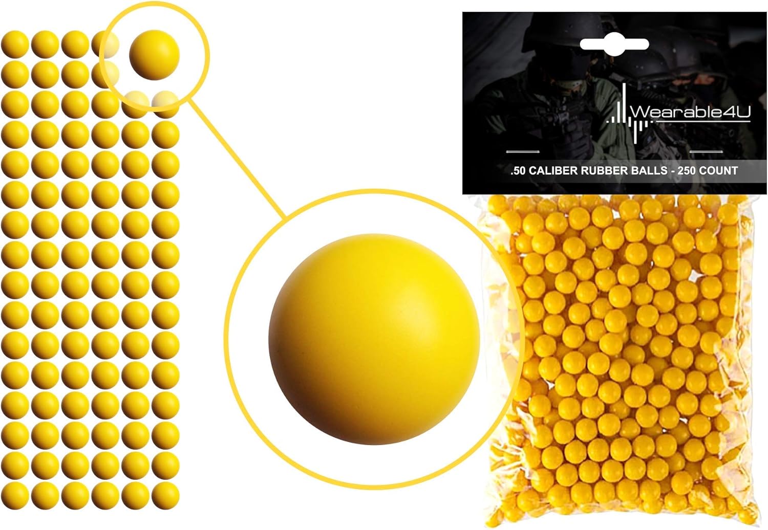 Amazon.co.jp Wearable4U .50 Caliber Rubber Balls New Reusable Training