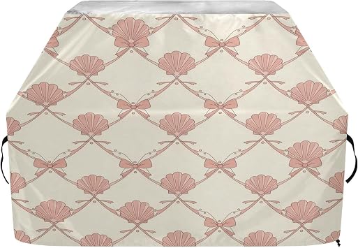 Blueangle Shell Trellis Grill Cover - 65" Heavy Duty Waterproof for BBQ/Gas Grills, Windproof Edges All Weather Protection