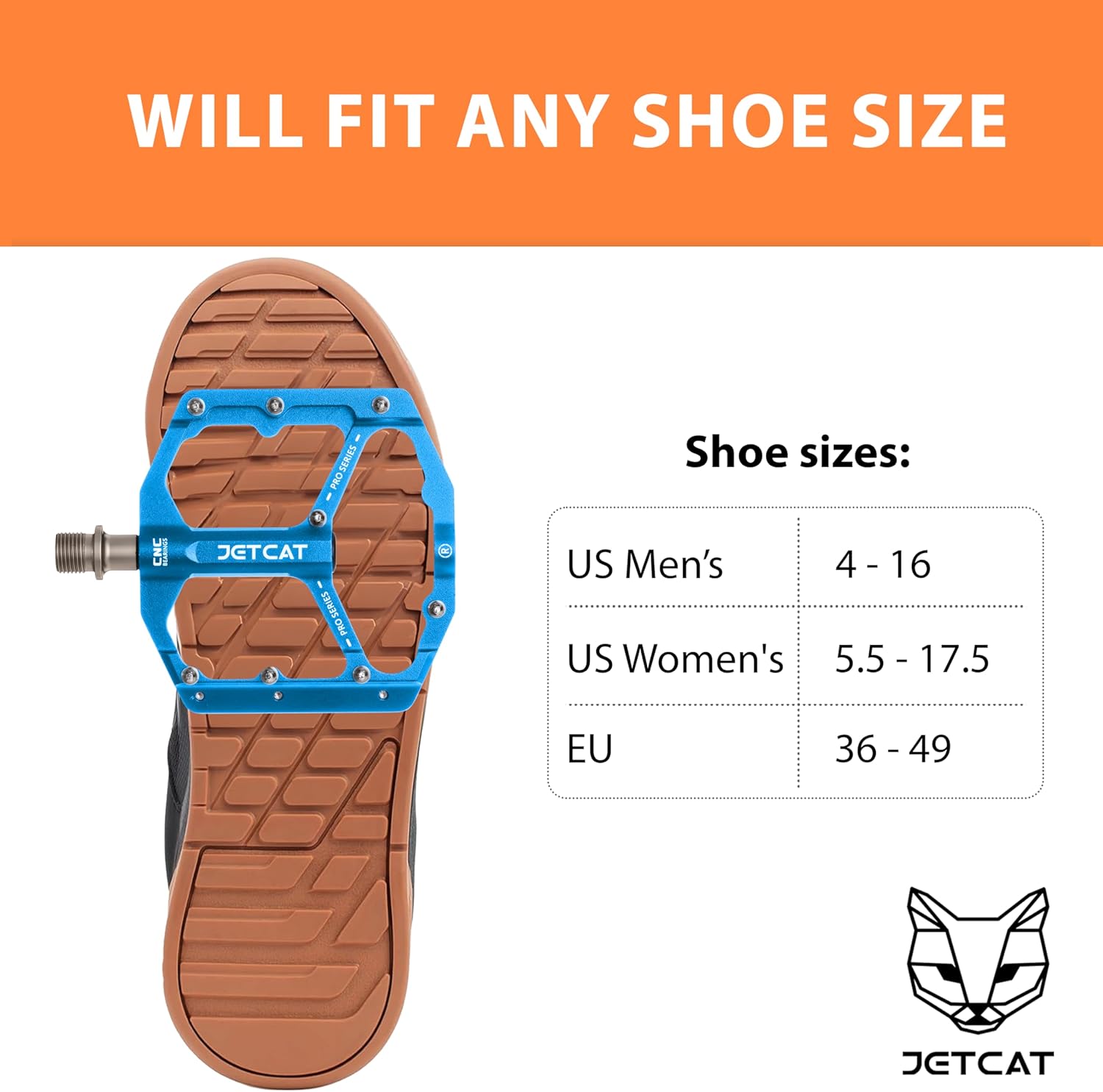 Mountain Bike Pedals Flat - MTB Pedals Flat, Bicycle Pedals, Road Bike Pedals, BMX Pedals, for BMX MTN Road Gravel EBike, Specialized Parts, Adults, Aluminum Metal Stamp 9/16"