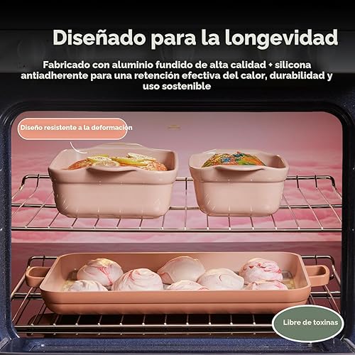 Miniatura 5 de Our Place Juego de utensilios para hornear Colección de utensilios de cerámica para hornear de 5 piezas con sartén de estufa a horno Sartenes