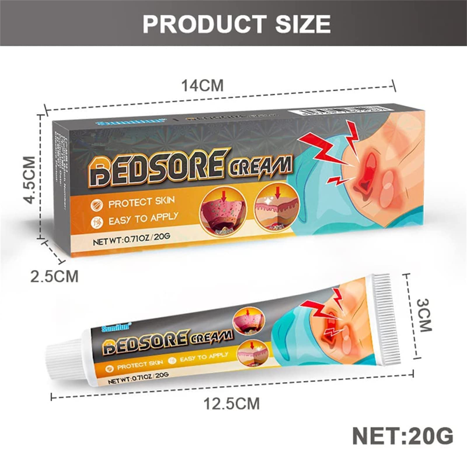 Krem do leczenia bólu łóżka, organiczny odleżyn, maść, odleżyna, krem łagodzący ból odleżyn, pielęgnacja ran w leczeniu odleżyn, leczenie odleżyn, gojenie się ran