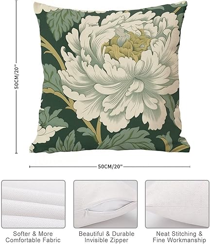 Vista 193 de ArogGeld Chinoiserie - Fundas de almohada escénicas asiáticas, estilo asiático, funda de almohada azul y verde Kelly, funda de cojín para decoración