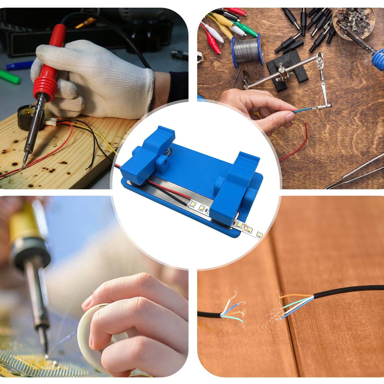 Pinza para Soldar Tira LED,Precisión Antideslizante | Sujetador para Tiras de Iluminación LED - para Ensamblaje y Reparación de Electrónica, Proyectos de Manualidades,