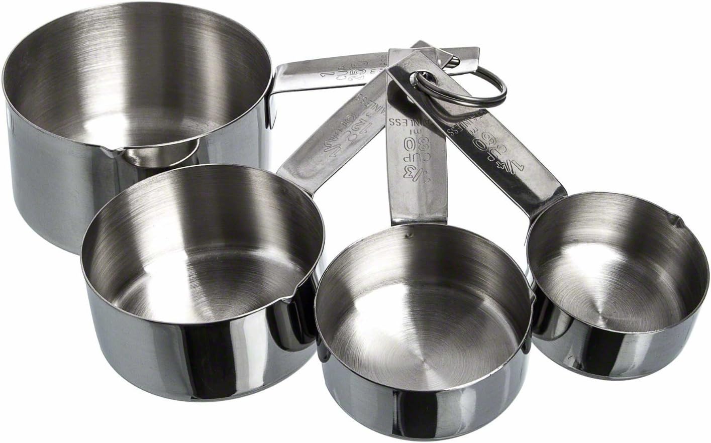 PRACTIK Stainless Steel Measuring Cup Set Of 4