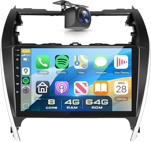 Qualcomm 8Core 4+64G Car Stereo for Toyota Camry 2012 2013 2014