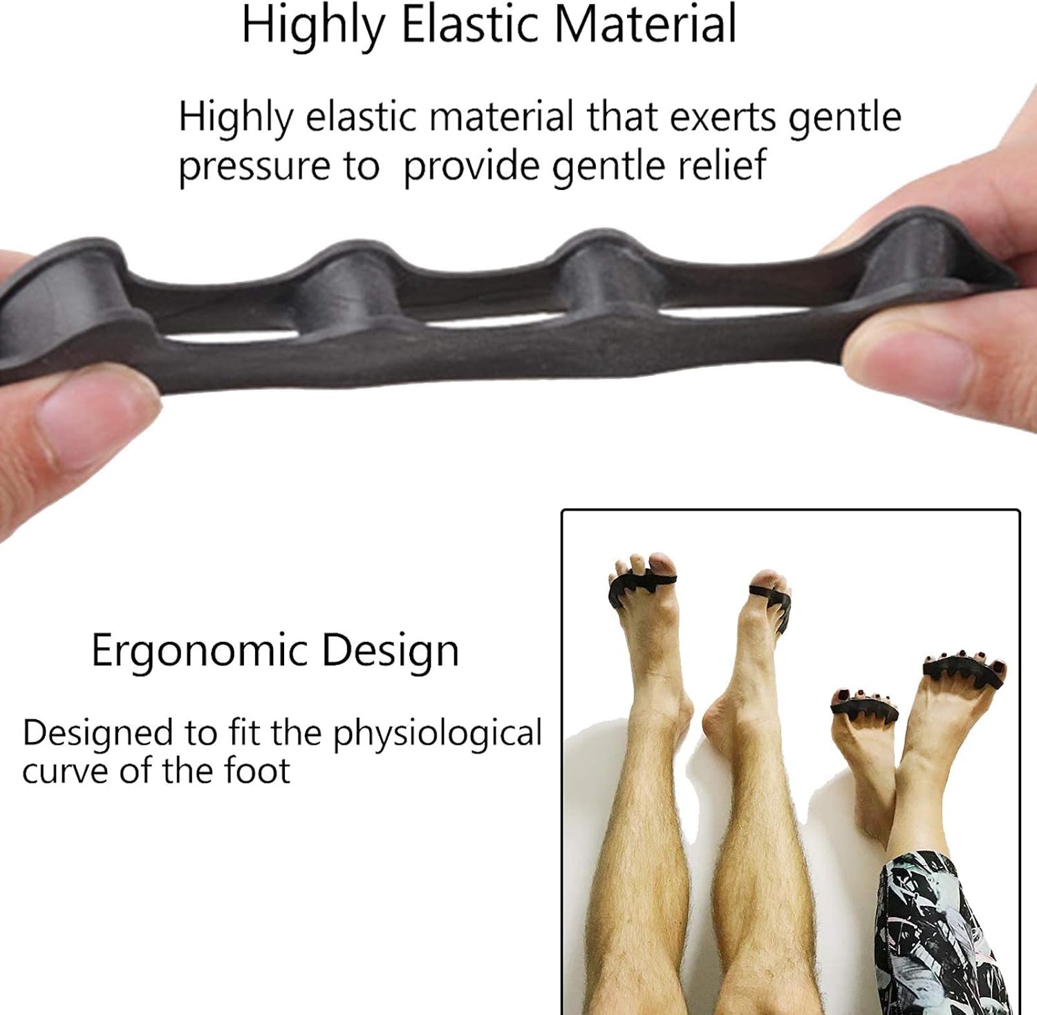 Toe Separators & Spacers, Use for Health & Beauty Pedicures, Plantar Fasciitis, Hammer Toes, Claw Toes & Other Foot Conditions, Pedicures for Men and Women 2026 - view 2