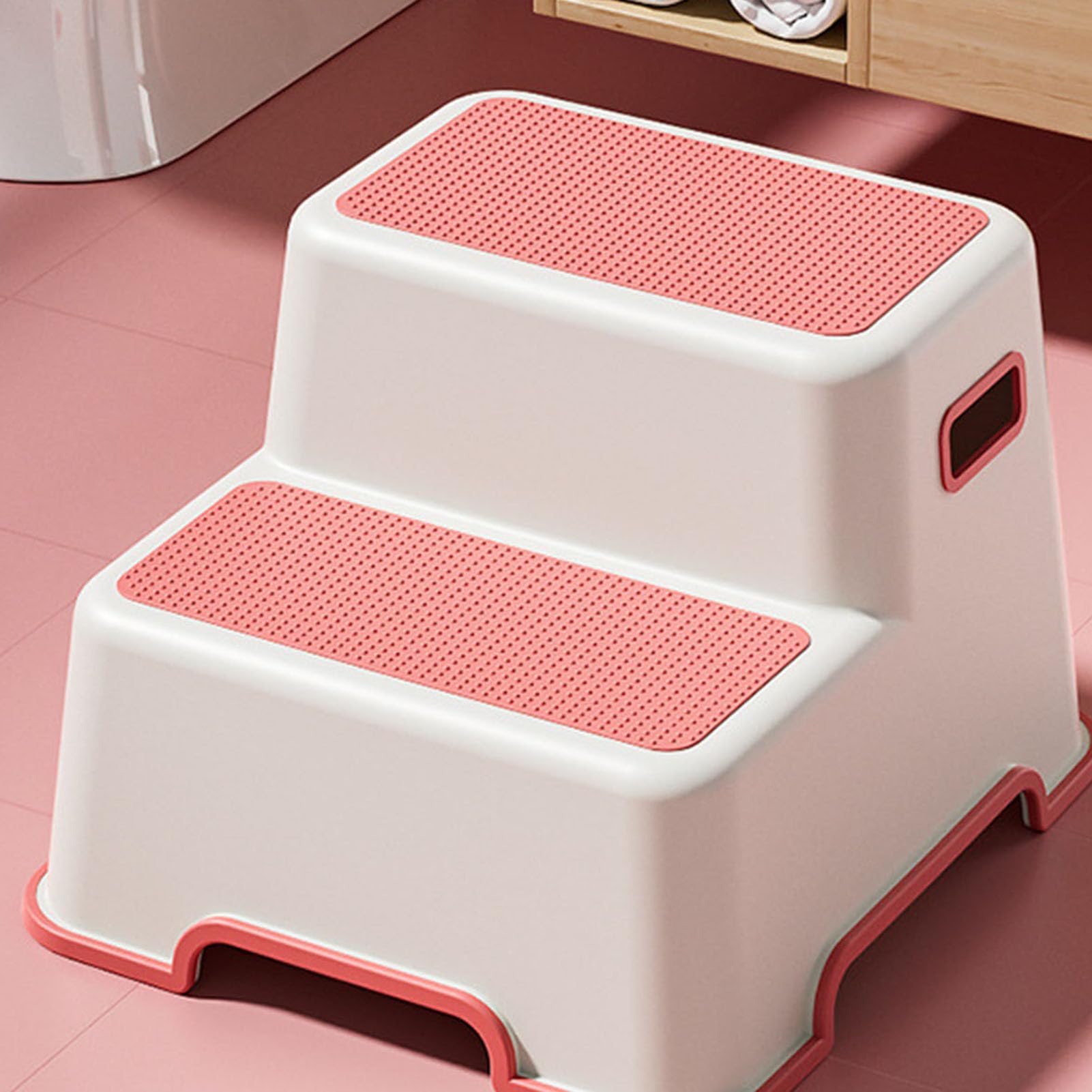 Scool Pequeño Paso para Niños Niño-Scool Baño Baño Dugotto con Base Anti | Schid | Booster Portátil Para El Entrenamiento Del Orinal, El Cepillado De Dientes, El De Higiénicos Y El Svil