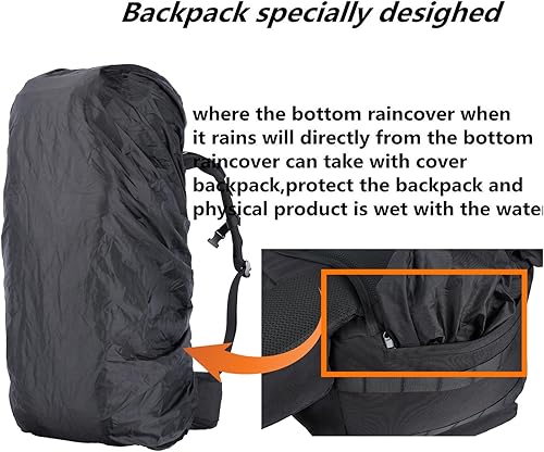 Miniatura 7 de Zsearaymy - Mochila de senderismo MOLLE de 75L con marco interno y cubierta de lluvia para táctica, camping, mochilero, viajes de supervivencia