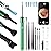 Ear Wax Removal Tool Camera Otoscope with Light, Ear Wax Removal Kit with 6 Ear Pick, Ear Camera- Green