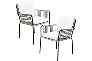 YITAHOME: Stylish and Durable Woven Rope Patio Chairs