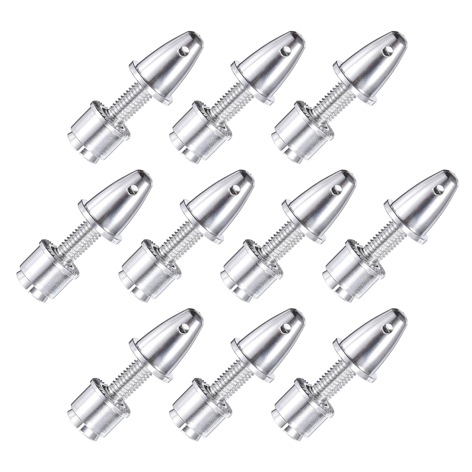 QUARKZMAN RC samolot śmigło spinner, otwór 3,17 mm i wał wyjściowy 5 mm adapter śmigła do silników bezszczotkowych i regulatora prędkości obrotowej, opakowanie zawiera 10 sztuk