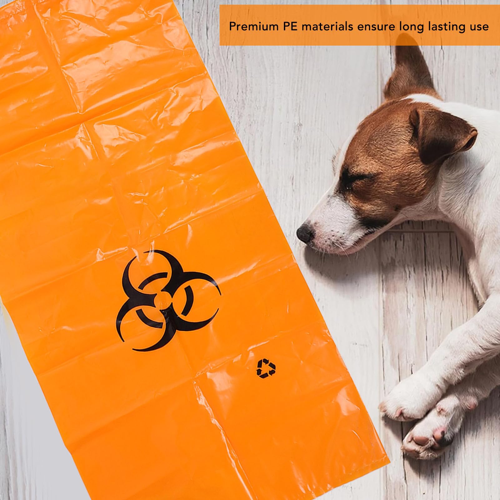 2 Pièces Sac Mortuaire pour Chien en PE de qualité Supérieure, Sac Léger pour Cadavre de Chien avec Beaucoup D'espace, Sac de Cadavre d'animal Polyvalent pour Le Transport, Le
