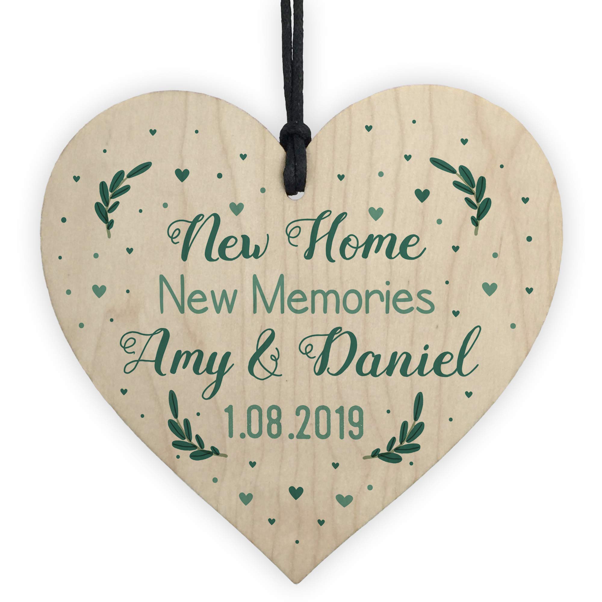 Red Ocean Personalised Housewarming Gift First Home New Plaque Sign Moving Memories House
