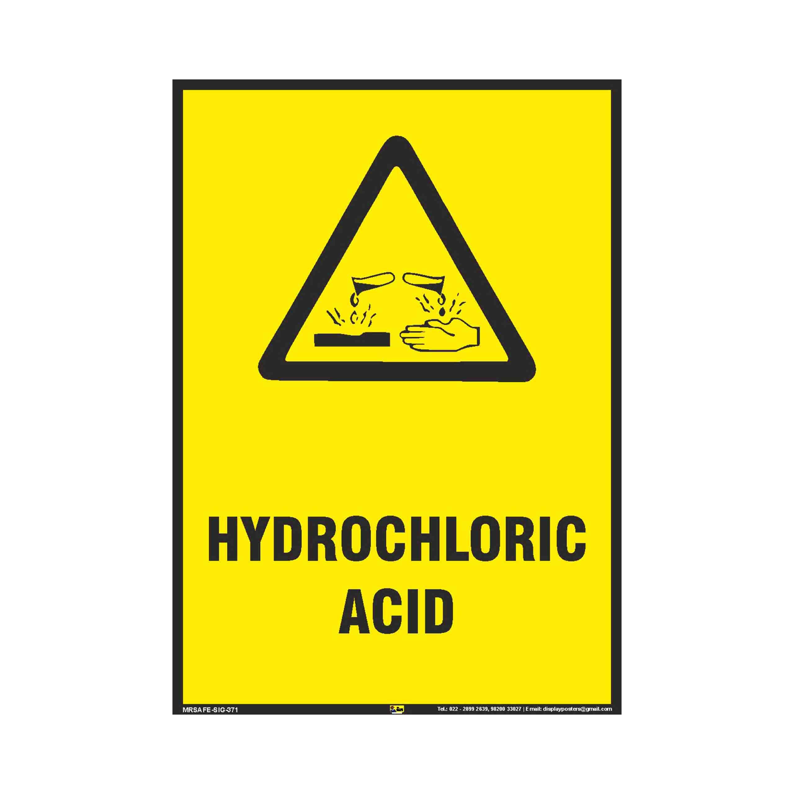 Mr. Safe - Hydrochloric Acid Sign PVC Sticker A3 (11.7 inch X 16.5 inch) (B07CBT6B91) Amazon Price History, Amazon Price Tracker