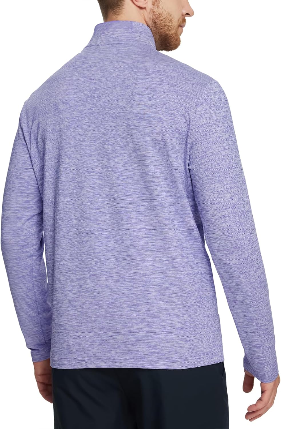 Rouen Quarter Zip Pullover Men Performance Dry Fit Mock Neck Brushed Casual Sports Golf Mens 1/4 Zip Pullover Sweatshirts - Image 3