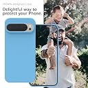 YATWIN Silicone Back Case for Google Pixel 9 Pro XL, Soft-Touch Phone Back Cover for Google Pixel 9 Pro XL - Sky Blue gallery image