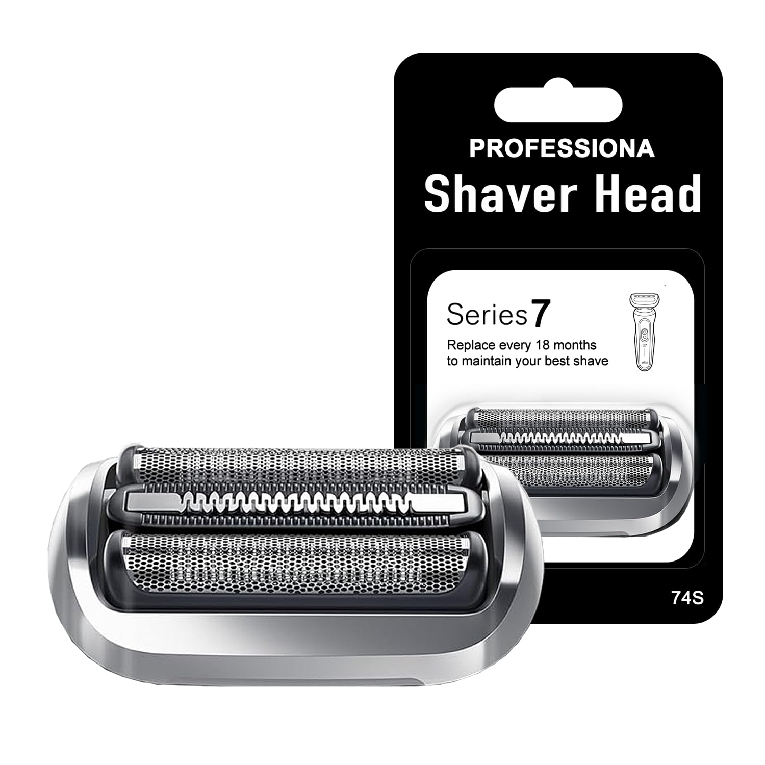 74S Series 7 Braun Electric Shaver Replacement Head Compatible with braun series 7 7120s, 7125s, 7127cs, 7171cc, 7175cc, 7185cc and 7189cc