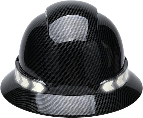 Miniatura 2 de Casco de seguridad de ala completa con rayas reflectantes