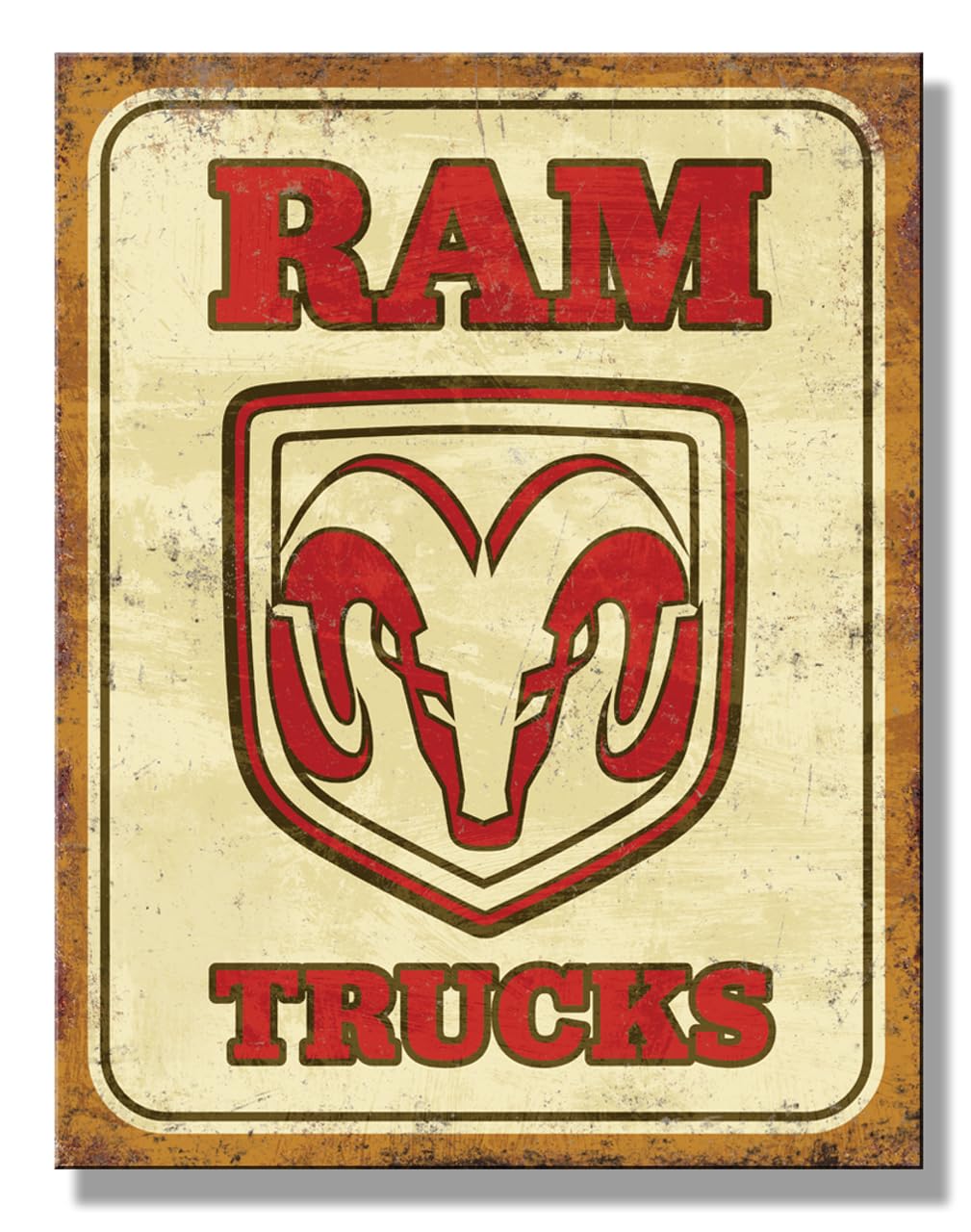 Plaque en étain RAM Trucks Desperate Enterprises pour garage