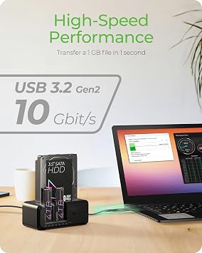 M.2 NVMe & SATA SSD/HDD Hard Drive Docking Station ICY BOX USB-C 10Gbps NVMe Cloner & Reader TripleBay HDD Cloner for 2.5/3.5 SSD & HDD Hard Drives Offline Cloning Tool Free 3 Bay