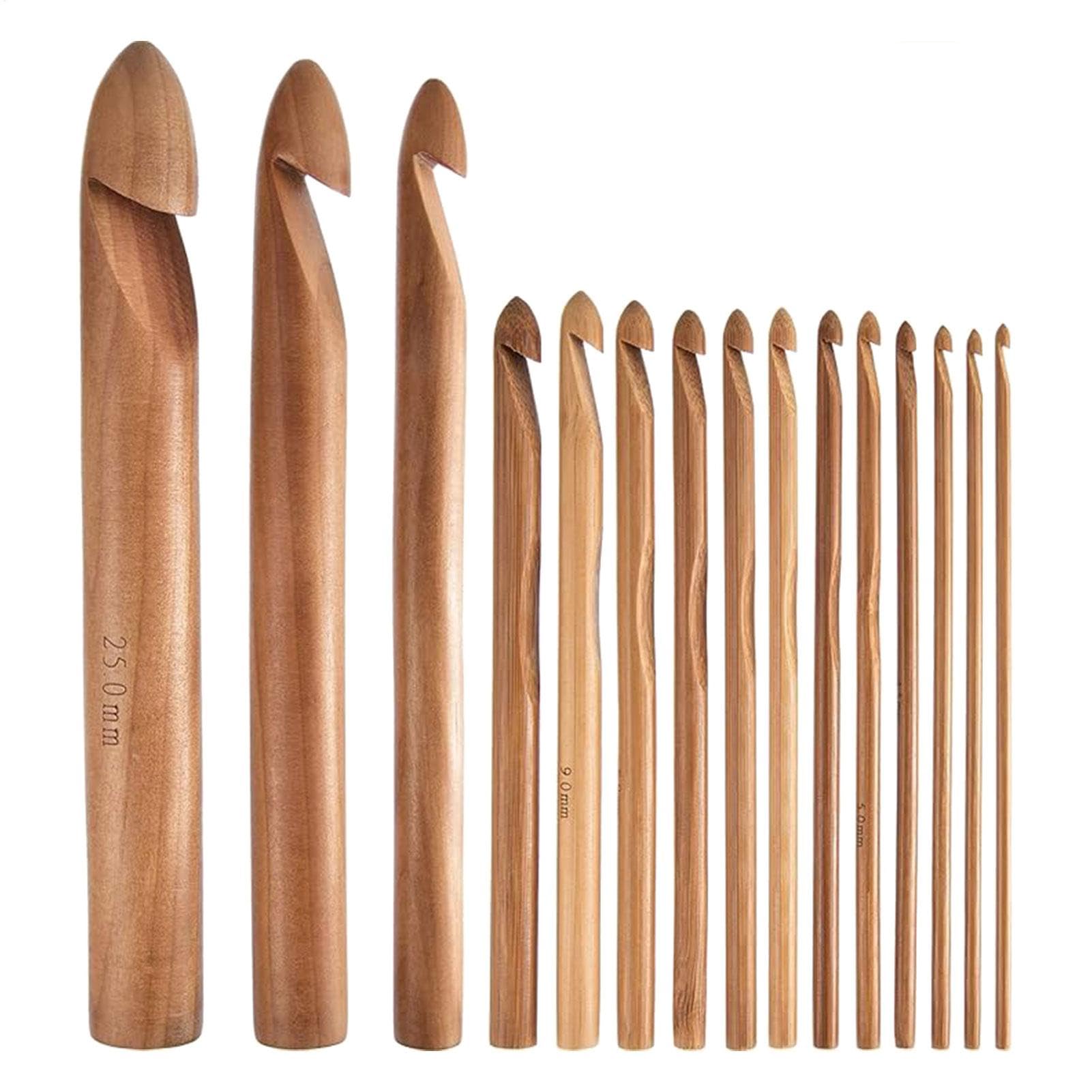 Ganchillo de madera ergonómico ideal para principiantes que buscan aprender a tejer sin fatiga 8