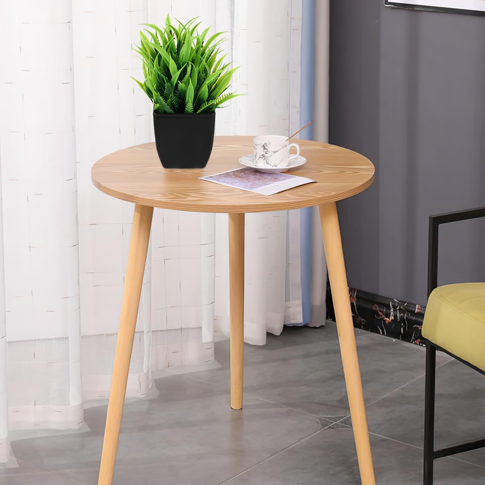 Royouzi 6 Piante Artificiali, Piccole Mini Piante Artificiali In Vaso, Vasi da Fiori Artificiali, Adatte per Arredare Uffici, Camere da Letto, Terrazze, Soggiorni e Bagni (nero)