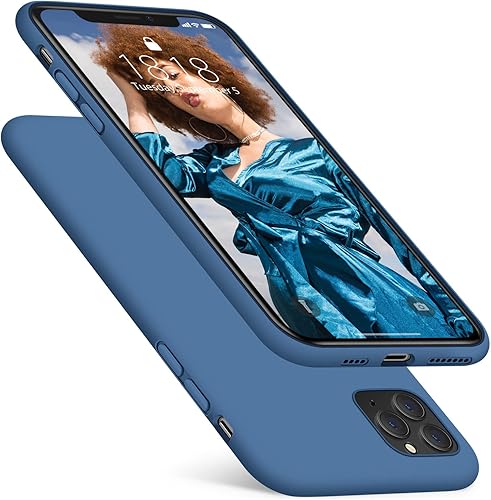 DTTO Funda compatible con iPhone 11 Pro Max, serie Romance, funda de silicona protección mejorada de cámara y pantalla con cojín de rejilla de panal