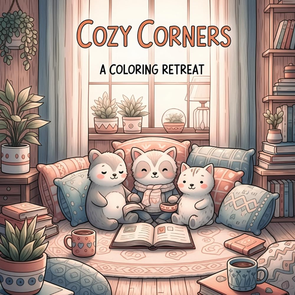 Cozy Corners: A Coloring Retreat: A Cozy Coloring Experience for Quiet Moments