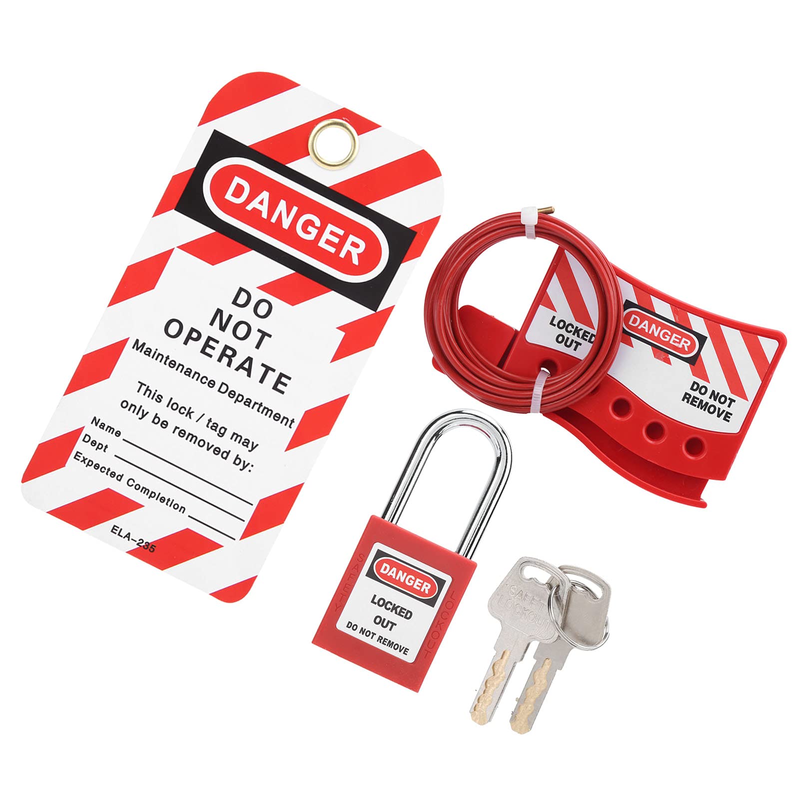 Buy Cable Lockout, Tagout Devices Red Industrial Cable Lockout