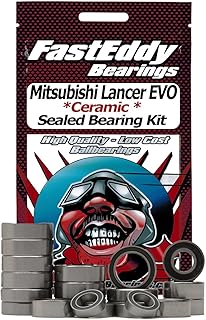 FastEddy Bearings Compatible with Tamiya Mitsubishi Lancer EVO IV (TL-01) Ceramic Rubber Sealed Bearing Kit
