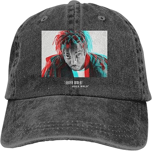 N A Juice Wrld Unisex Cotton Cowboy Hat Adjustable Casquette Cap Black