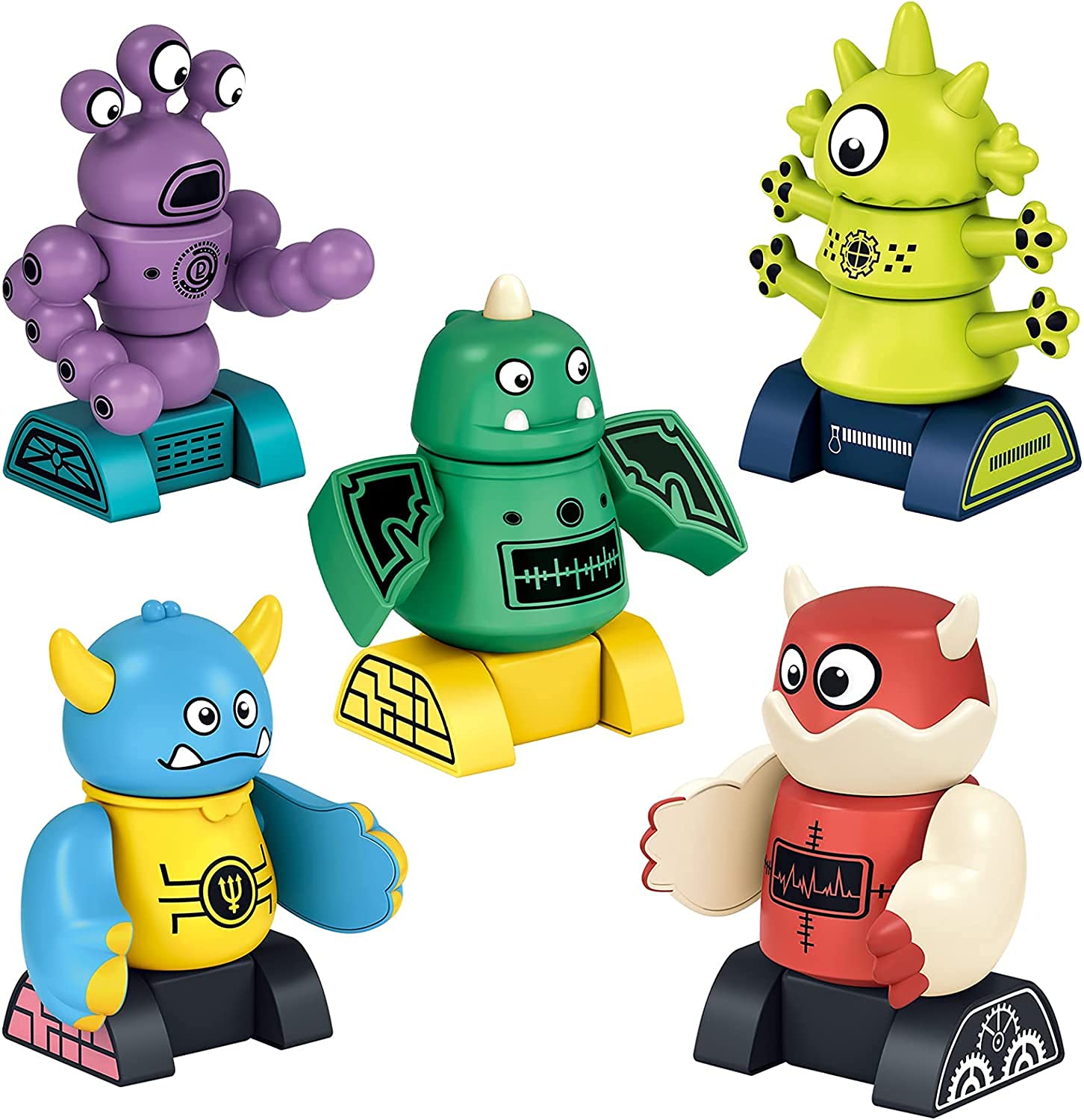 Buy Robots for Kids, Monster Blocks Set with Storage