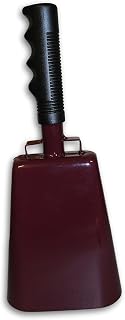 Toys+ Large 11 Inch Cowbell with Handle Maroon