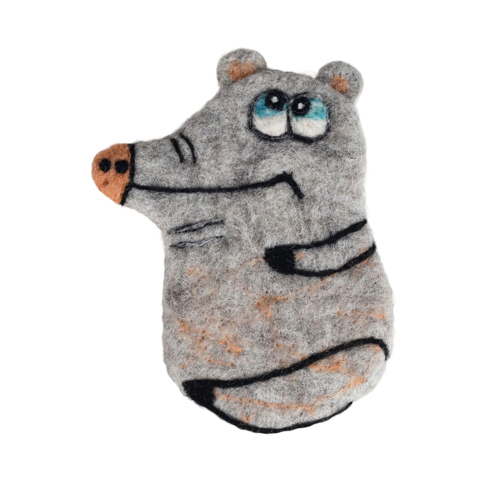 Buxuaaaa Creative Embroidery Animal Coasters Handcrafted Felt Drink Mats for Hot Beverages, Kitchen Organization Essential Christmas Tree Decorations