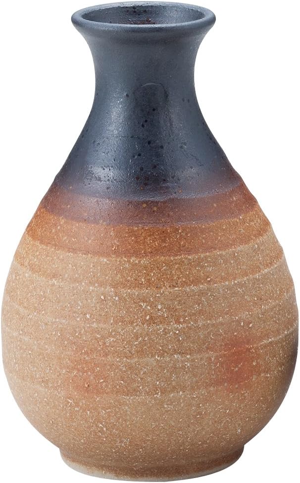 Yamashita Craft Tokuri 14082070 White φ3.5 x 5.2 inches (9 x 13.2 cm) (11.8 fl oz (340 cc) Charcoal Kogashi Tokuri,