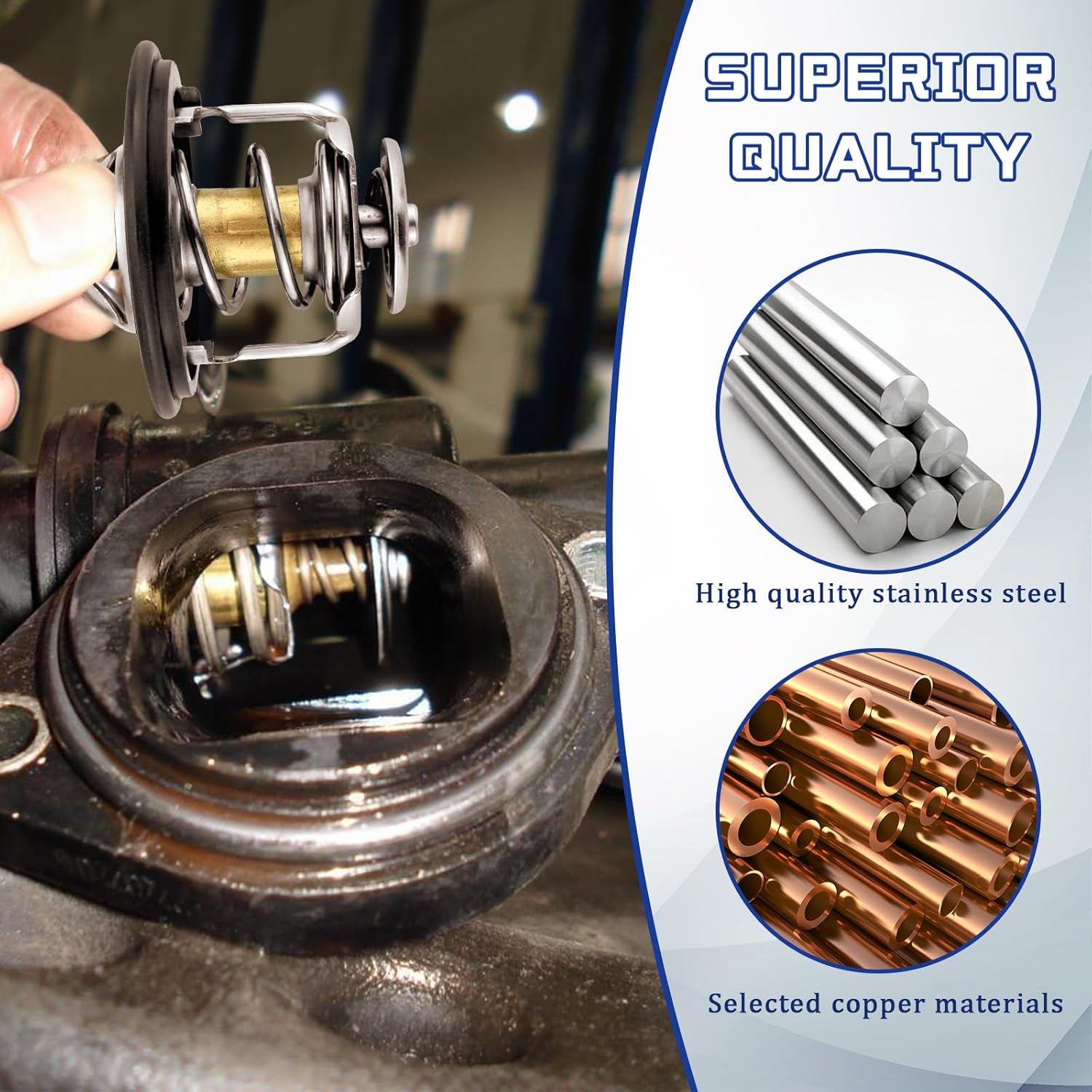 Car Thermostat,Engine Thermostat,Automotive Replacement Engine Thermostats Compatible with Honda Civic CRV CRZ,Replaces #19301-PAA-306, 19301-PLC-315,19301-RNA-315