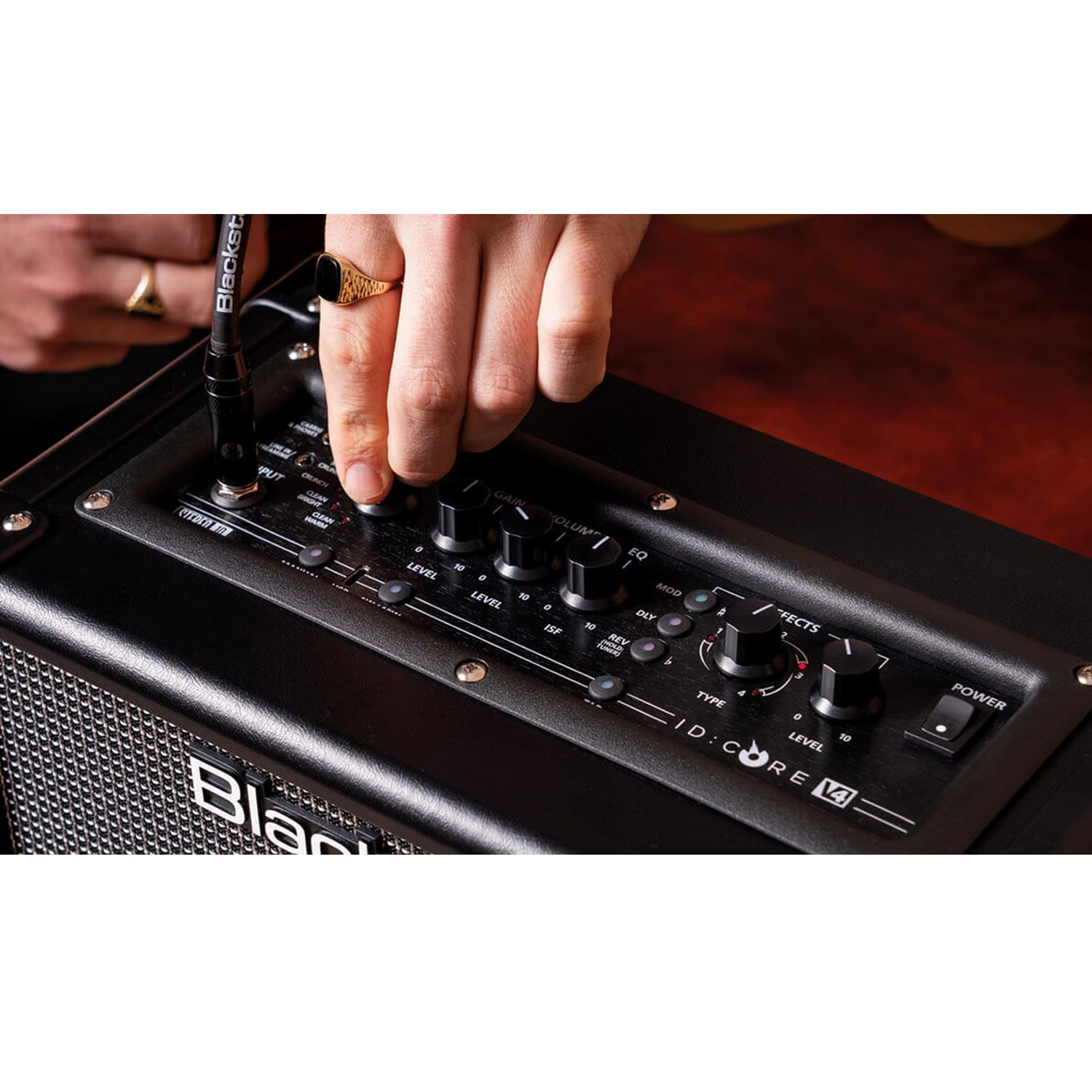 Blackstar ID Core 10 V4 Combo Gitarren-Verstärker Amp mit keepdrum Klinkenkabel