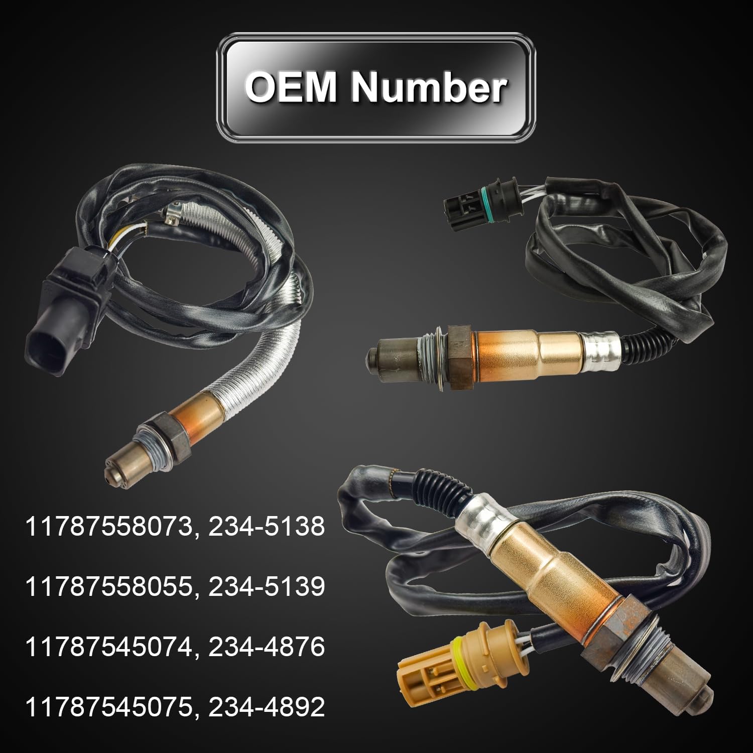 4pc Upstream O2 Oxygen Sensor BMW 128i 135i 323i 325i 328i 330i 335i 528i X3 X5 Z4, O2 Oxygen Sensor Replaces OE# 234-5138 234-5139 234-4876 234-4892