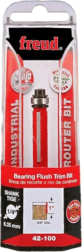 Miniatura 2 de Broca de fresado de 2 ranuras con mango de 14 de pulgada Freud 42-080 78 de pulgada de diámetro